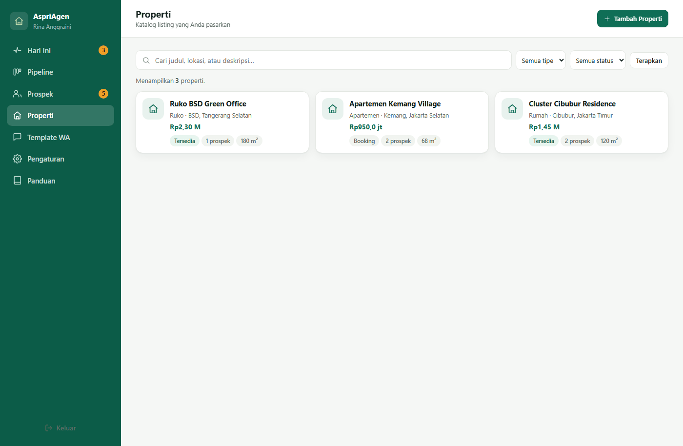 Properti | AspriAgen